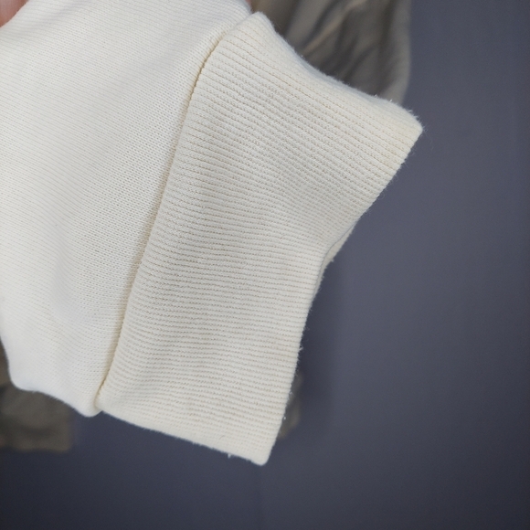 The Label The Hoodie 2X Women Cream Long Sleeve Pocket Pullon Cotton Fleece 2XL - Picture 6 of 9